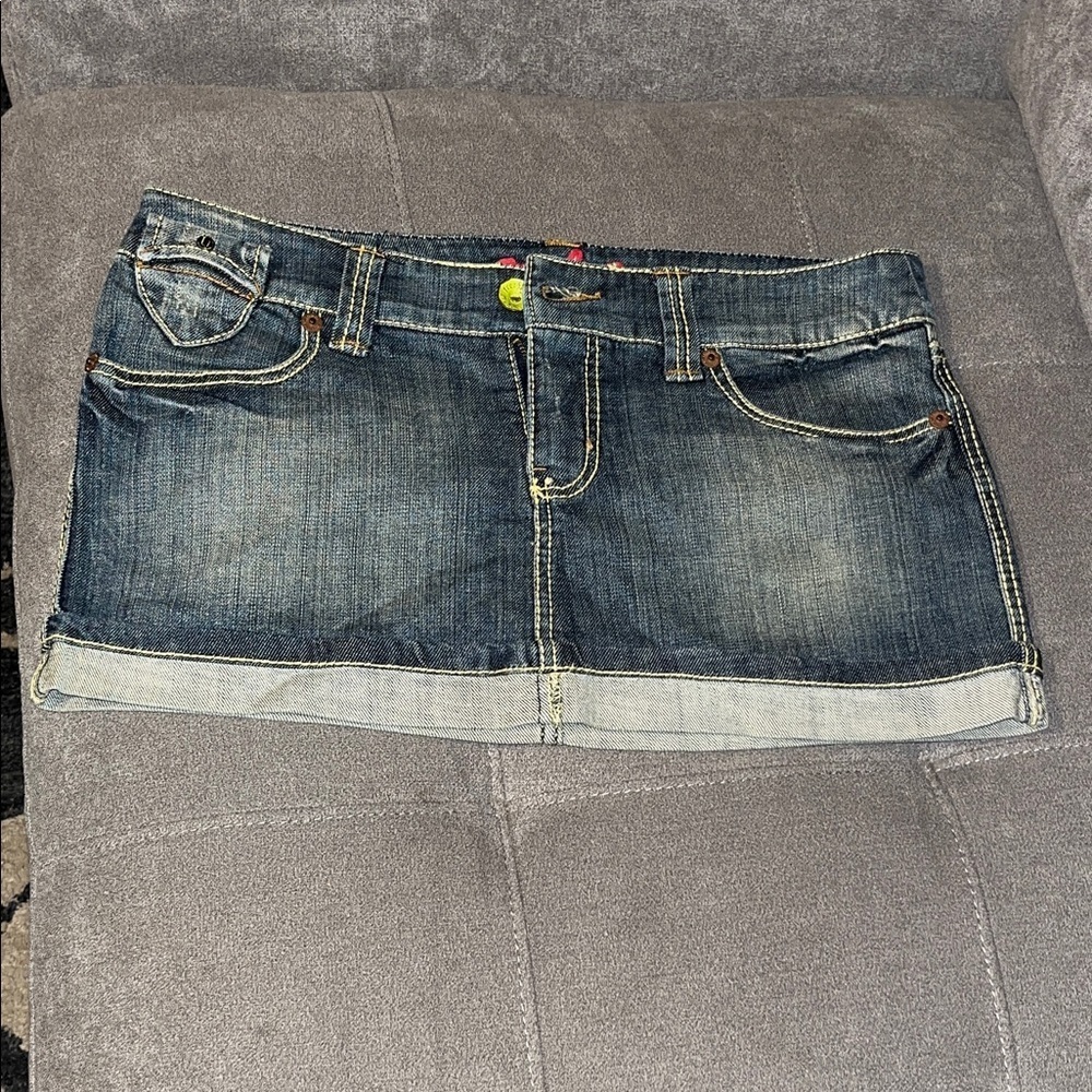 Freestyle Red and Blue Denim Skirt used good condition